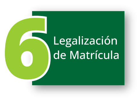 Paso 6 para inscripciones de pregrado: Legalización de matrícula