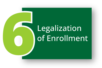 Step 6 for PreUIS enrollment on campuses: Legalization of enrollment