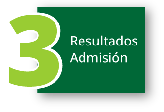 Paso 3: Resultados de admisión